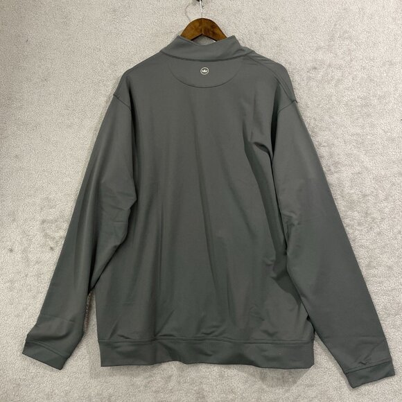 Peter Millar Gray Quarter-Zip Sweatshirt - Picture 3 of 9